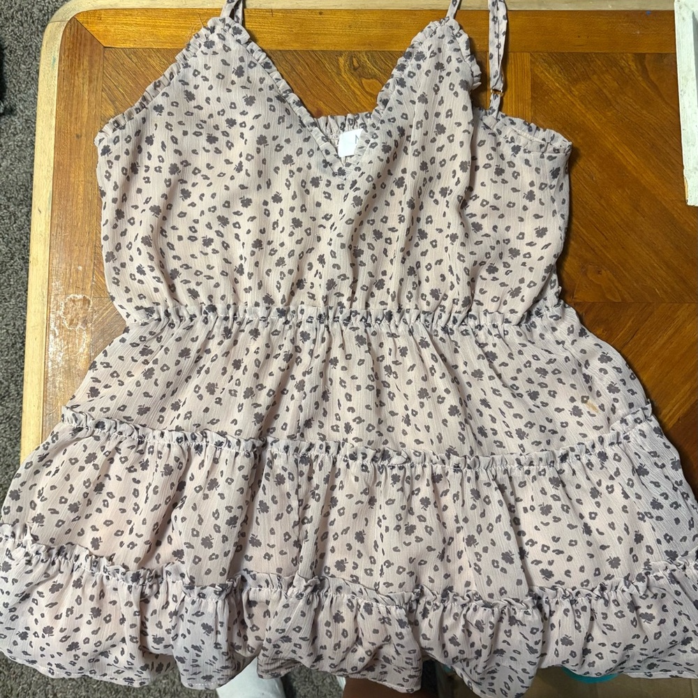 Spotted Mini Dress in Pink